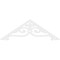 Ekena Millwork Pitch Finley Architectural Grade PVC Gable Pediment, 72"W x 24"H x 1"P (8/12) GPP072X024X100FIN - alternate 5